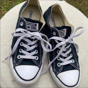 Converse All Star Black & White Sneakers-Size 7.5